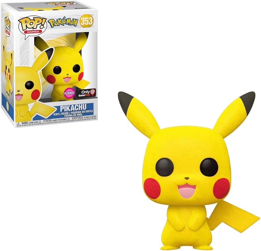 Pokemon - Pikachu (Flocked) Pop! Vinyl #353
