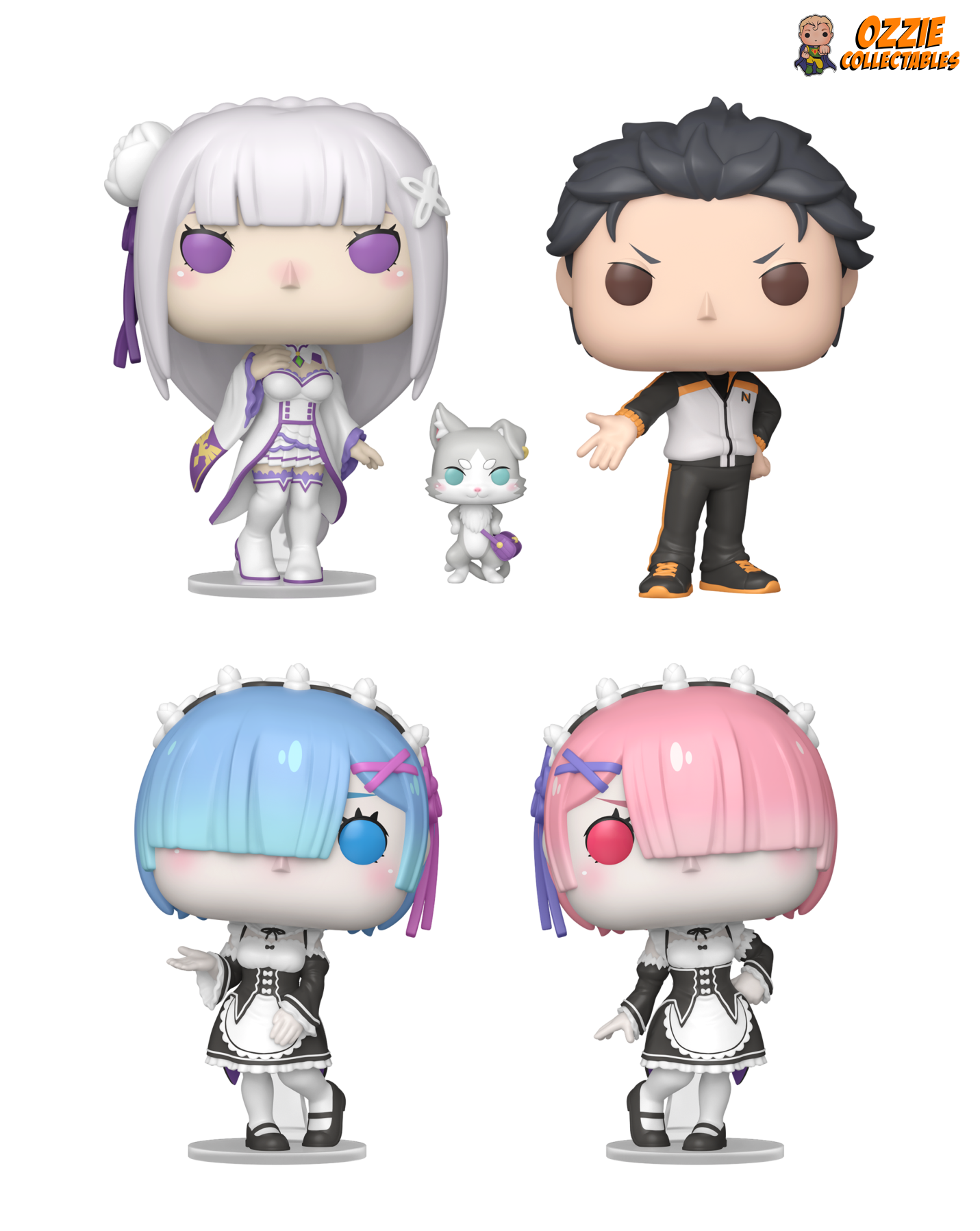 Re:Zero - Starting Life in Another World Bundle - 4 POP! Vinyls