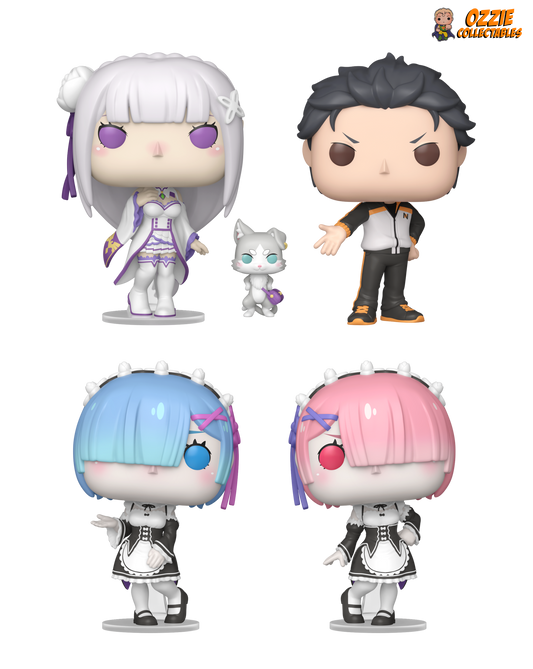 Re:Zero - Starting Life in Another World Bundle  - 4 POP! Vinyls