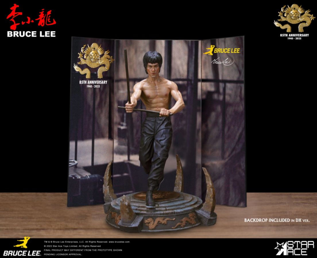 Bruce Lee - "Kali Sticks Fight" Deluxe Basement Version 30cm Statue