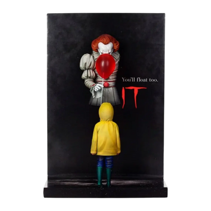 It (2017) - Pennywise & Georgie 3D Poster Figure