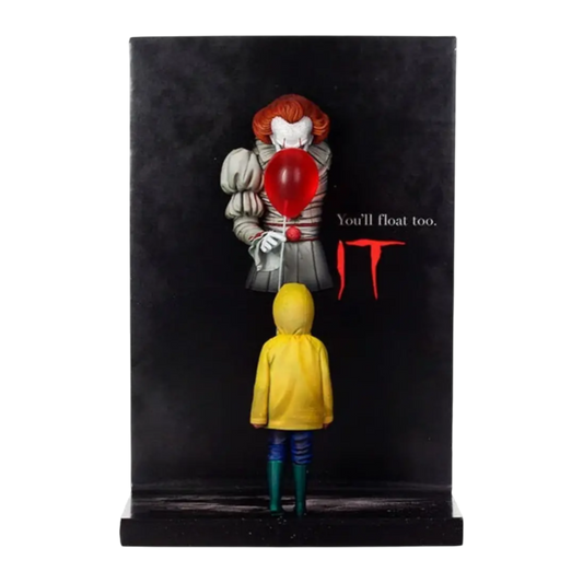 It (2017) - Pennywise & Georgie 3D Poster Figure