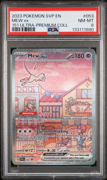 2023 Pokemon Svp En-Sv Black Star Promo 053 Mew Ex 151 Ultra-Premium Coll - PSA 8