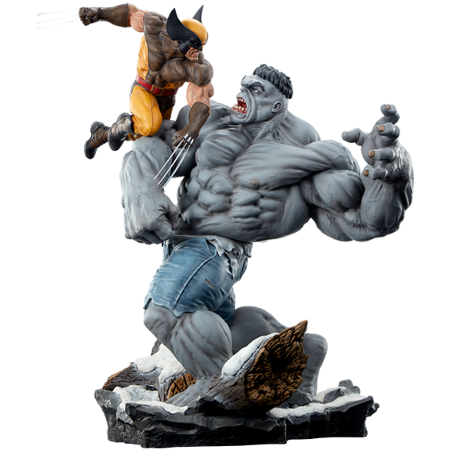 Marvel Comics - Grey Hulk vs Wolverine Maquette