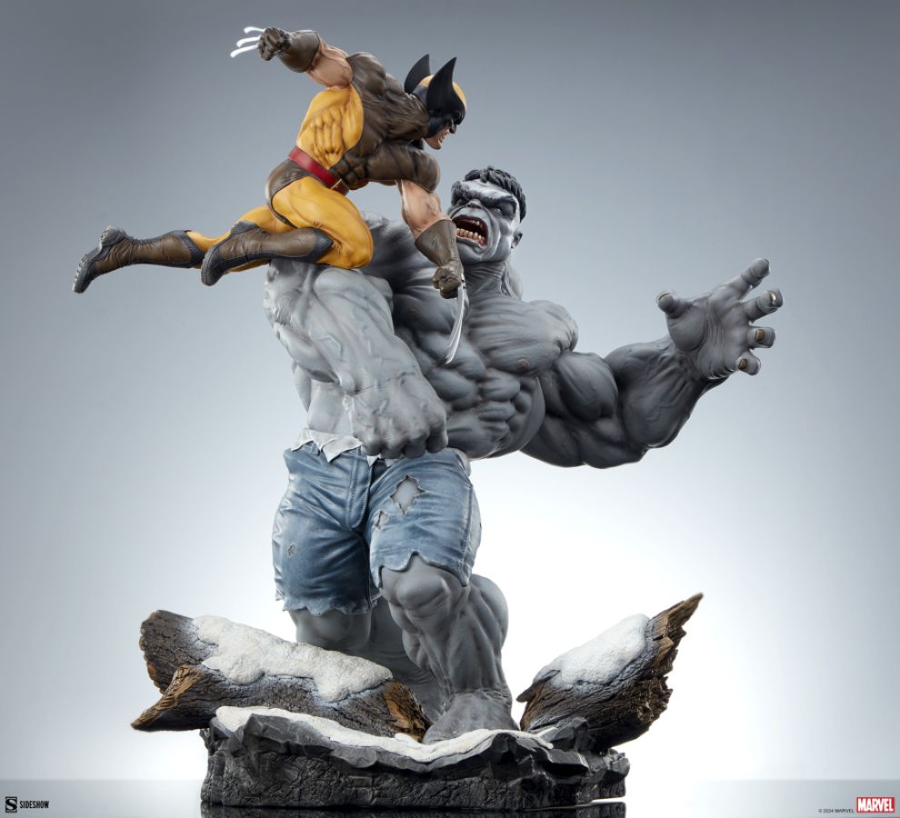Marvel Comics - Grey Hulk vs Wolverine Maquette