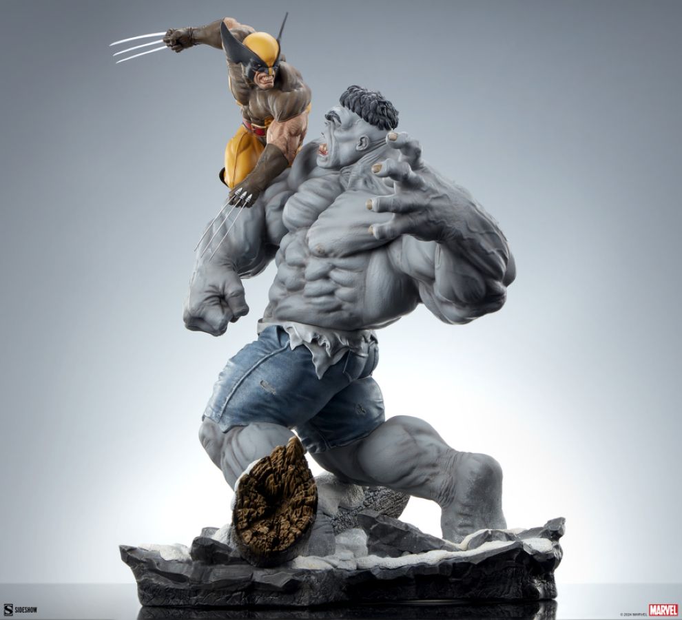 Marvel Comics - Grey Hulk vs Wolverine Maquette