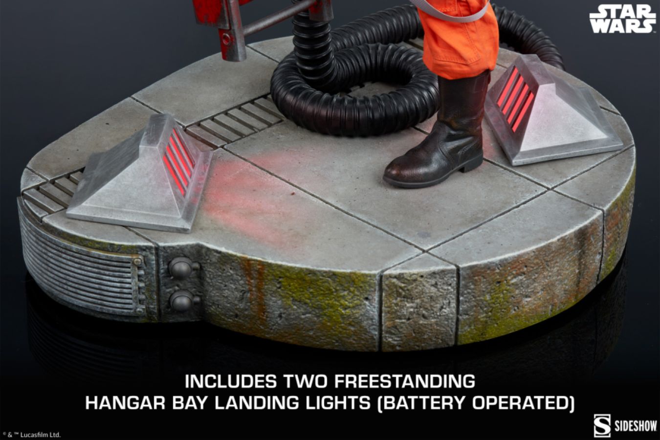 Star Wars - Luke & X-Wing: Red Five Standing By Premium Format Statue