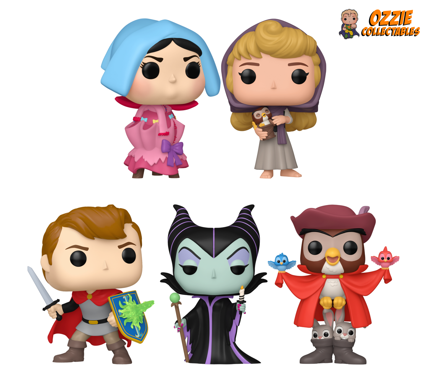 Sleeping Beauty: 65th Anniversary 2024 Bundle - 5 POP! Vinyls