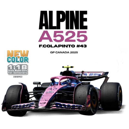 Formula 1 - Alpine A525 F.Colapinto #43 (GP Canada 2025) 1:18 Scale Diecast Vehicle