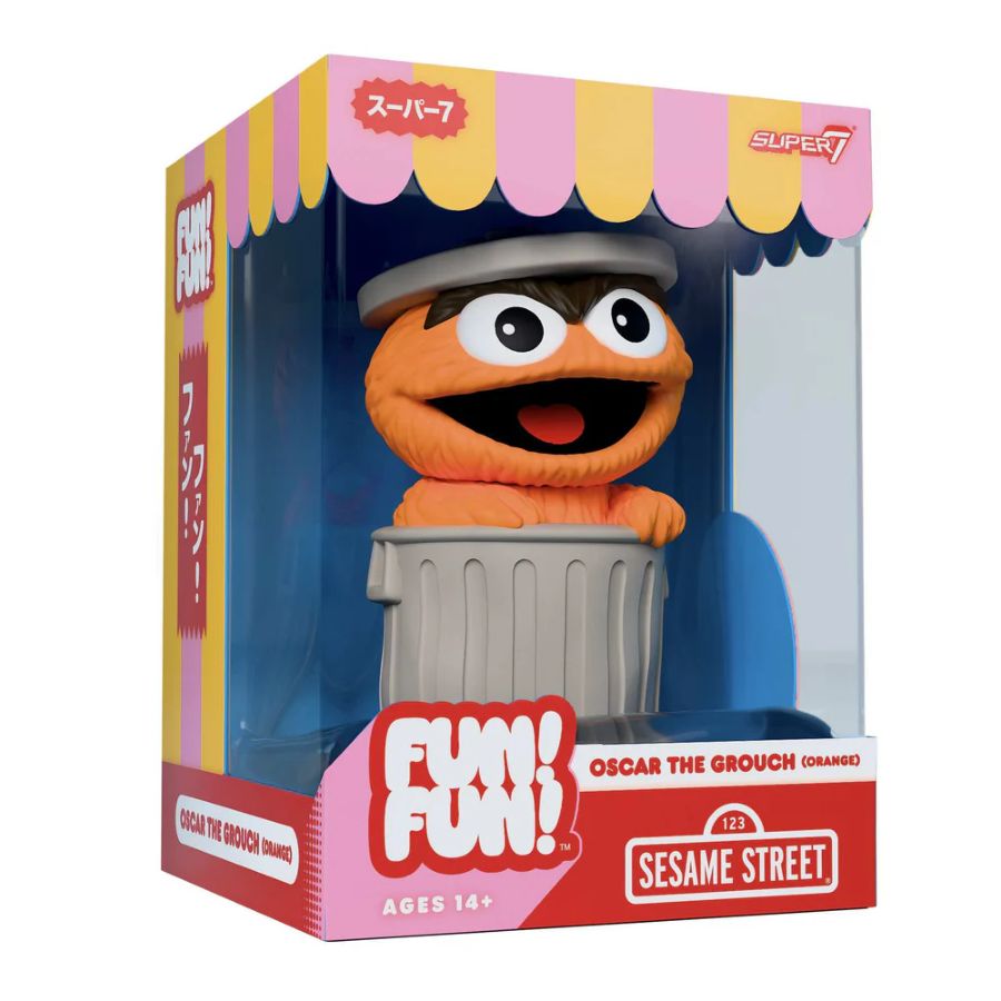 Sesame Street - Oscar the Grouch (Orange) Fun! Fun! Figure