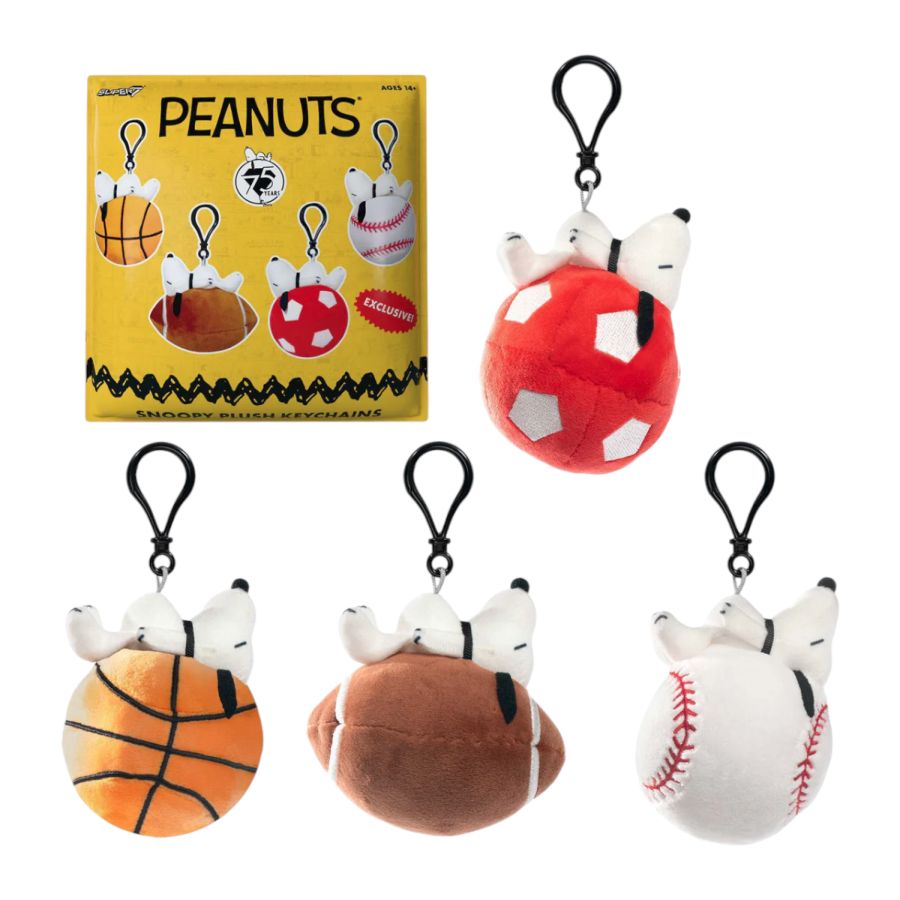 Peanuts - Snoopy Sports Plush Keychain Blind Bags Assortment (Display of 12)