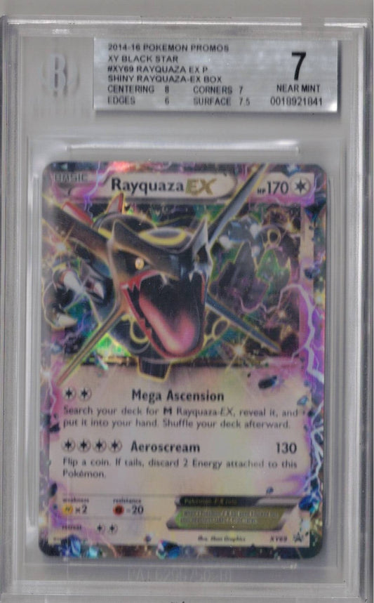 2014-16 Pokemon Promo XY Black Star Shiny Rayquaza EX Box 69 Rayquaza ex - BGS 7