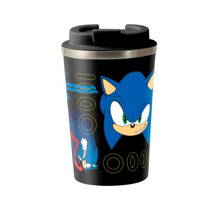 Sonic the Hedgehog - Lets Go - 350ml Metal Travel Mug
