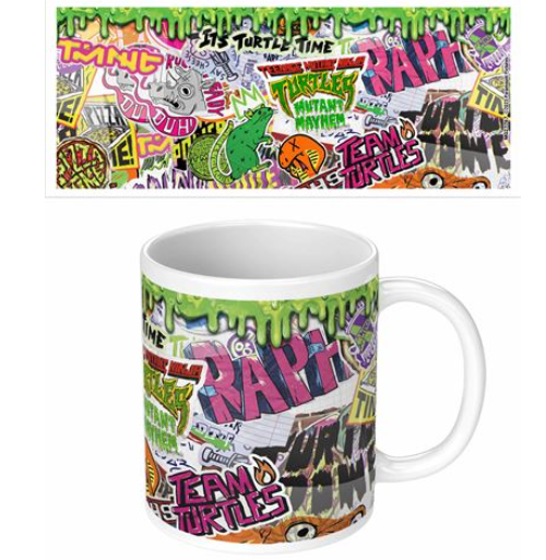 TMNT: Mutant Mayhem - Sticker Bomb - White Mug