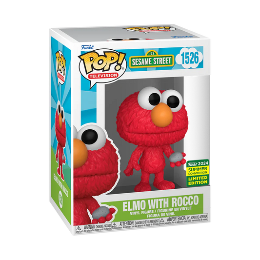 Sesame Street - Elmo with Rocco SDCC 2024 Summer Convention Shared Exclusive Pop! Vinyl
