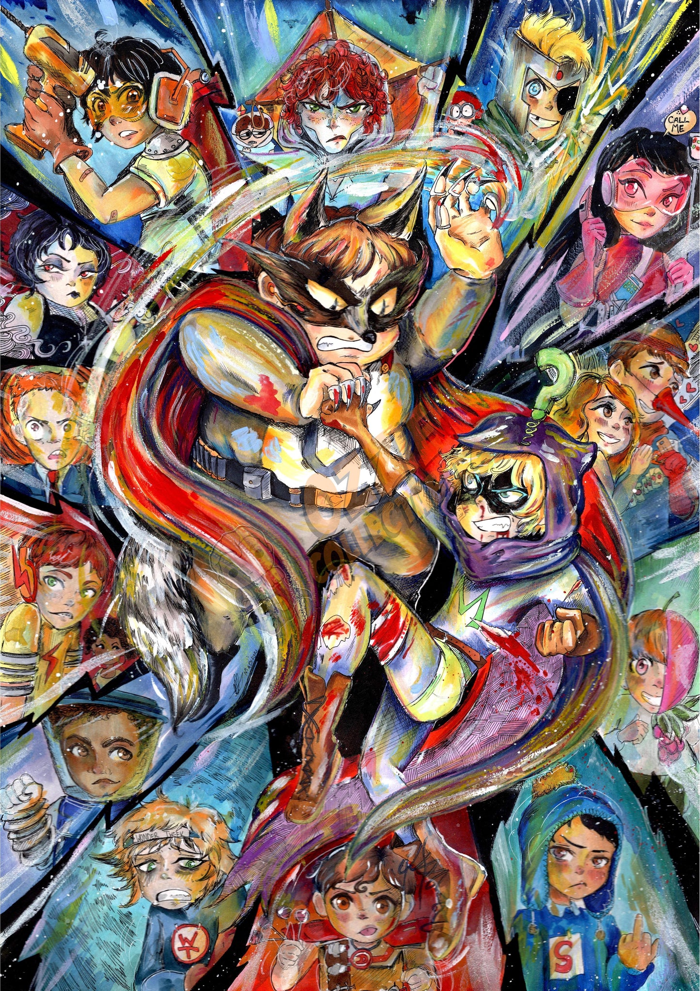 South Park Fractured But Whole by Madison Lee - Madison Lee Art Print Poster