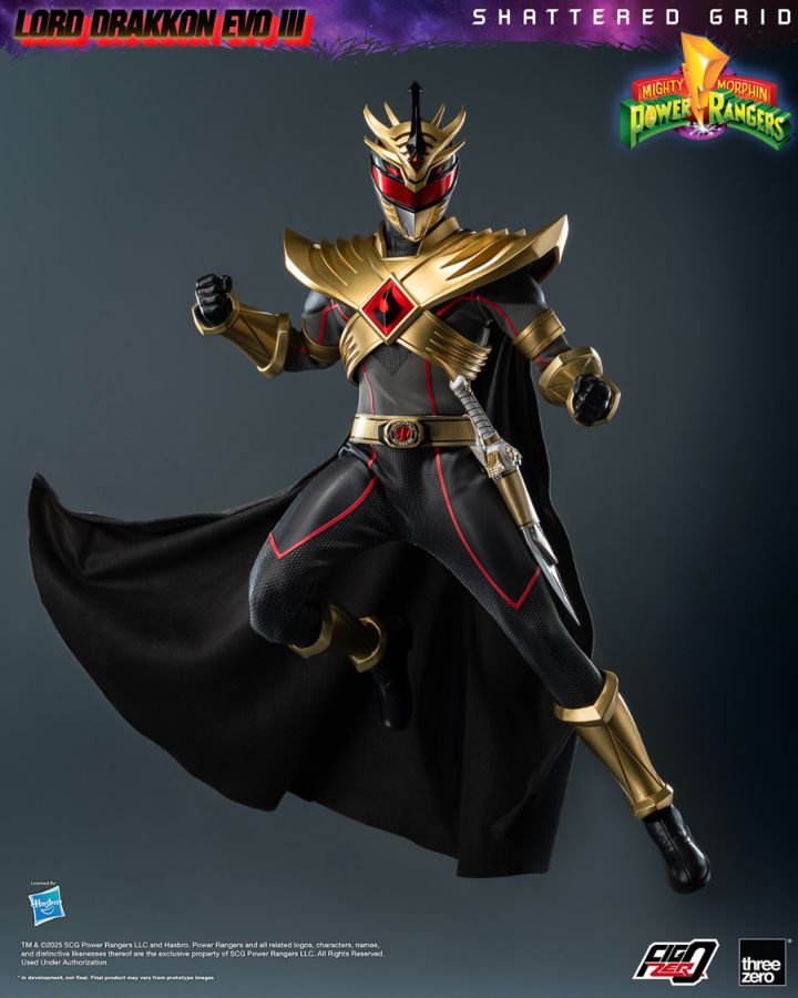 Mighty Morphin Power Rangers: Shattered Grid - Lord Drakkon Evo III 1:6 FigZero Figure