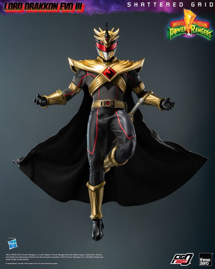 Mighty Morphin Power Rangers: Shattered Grid - Lord Drakkon Evo III 1:6 FigZero Figure