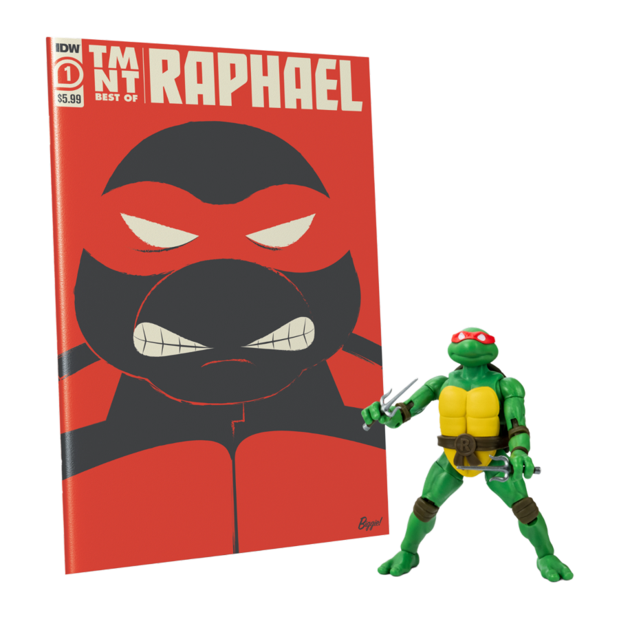 Teenage Mutant Ninja Turtles (comics) - Raphael BST AXN Action Figure & Comic Book (Wave 2)