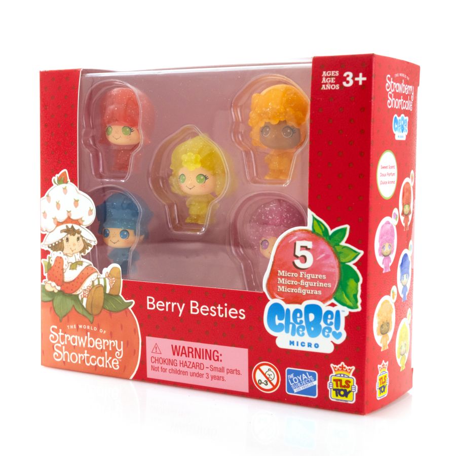 Strawberry Shortcake - 1.5" CheeBee Berry Besties Micro Set [5 Pack]