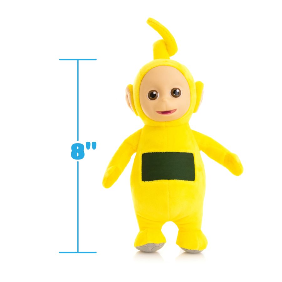 Teletubbies - Laa Laa 8'' Plush with Interactive Color Changing Belly Patch