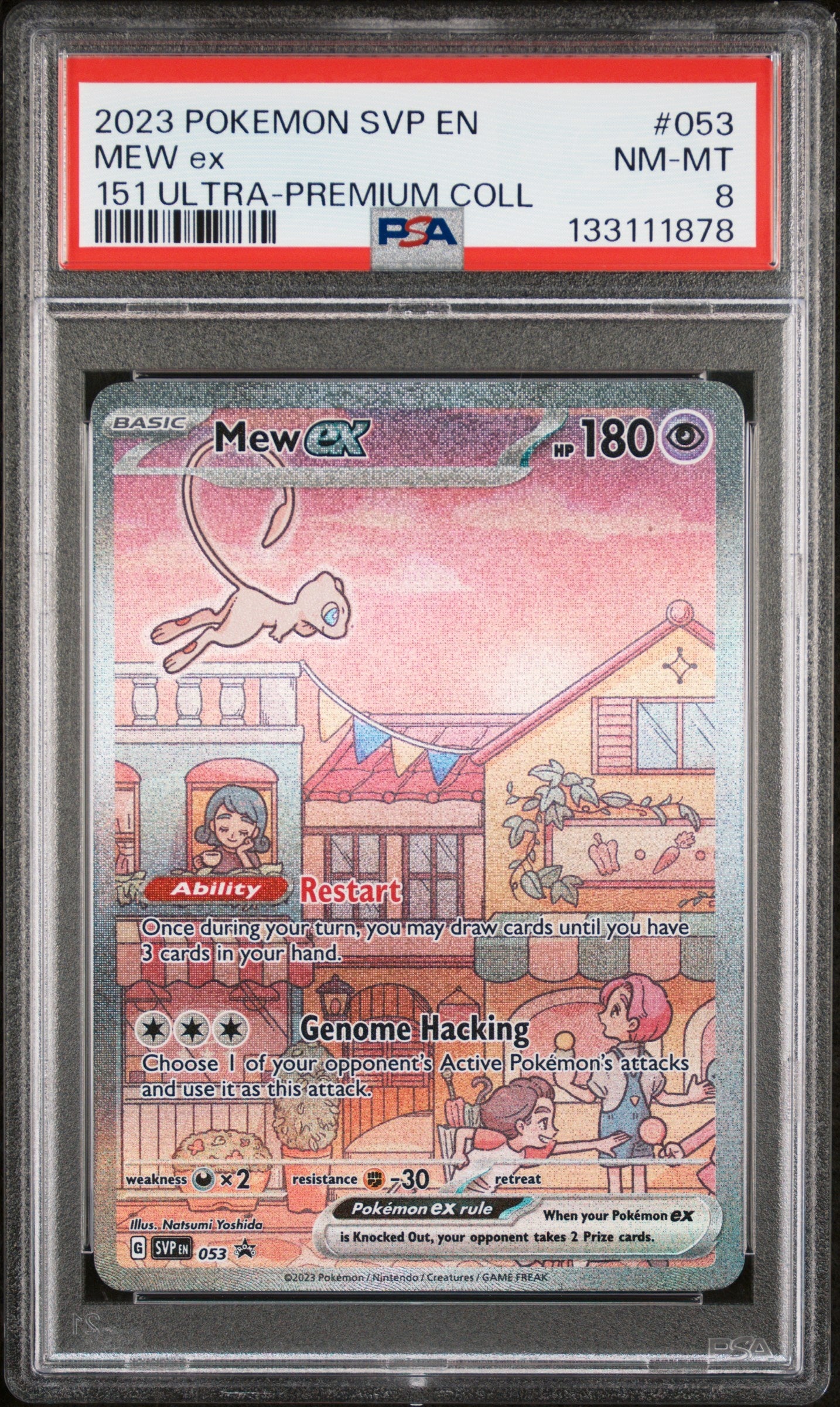 2023 Pokemon Svp En-Sv Black Star Promo 053 Mew Ex 151 Ultra-Premium Coll - PSA 8