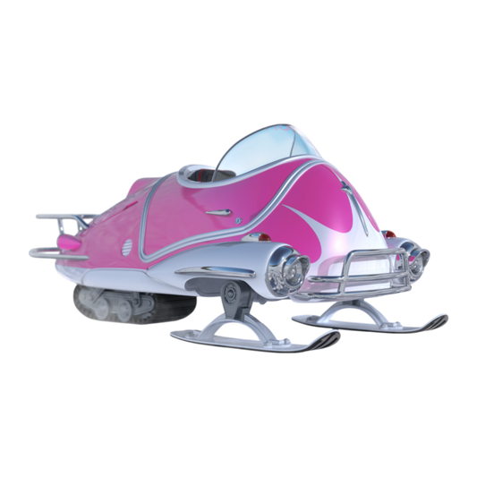 Fallout - Hot Pink Snowtrack Fusion Flea 1:18 Scale Diecast Vehicle