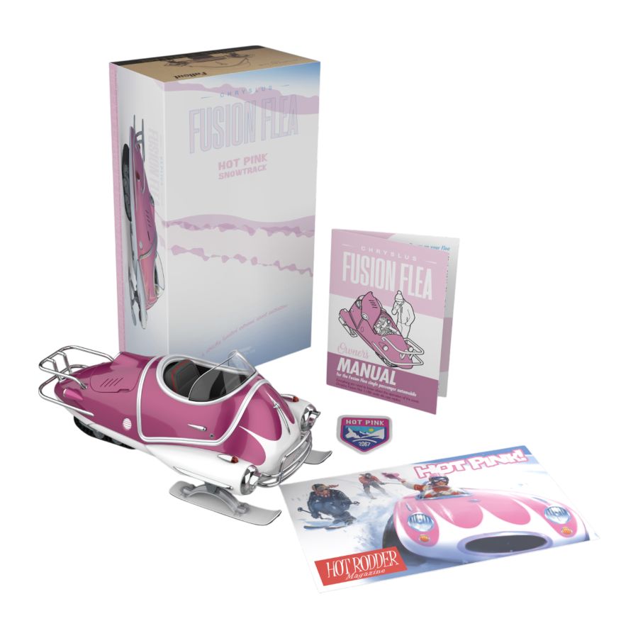 Fallout - Hot Pink Snowtrack Fusion Flea 1:18 Scale Diecast Vehicle
