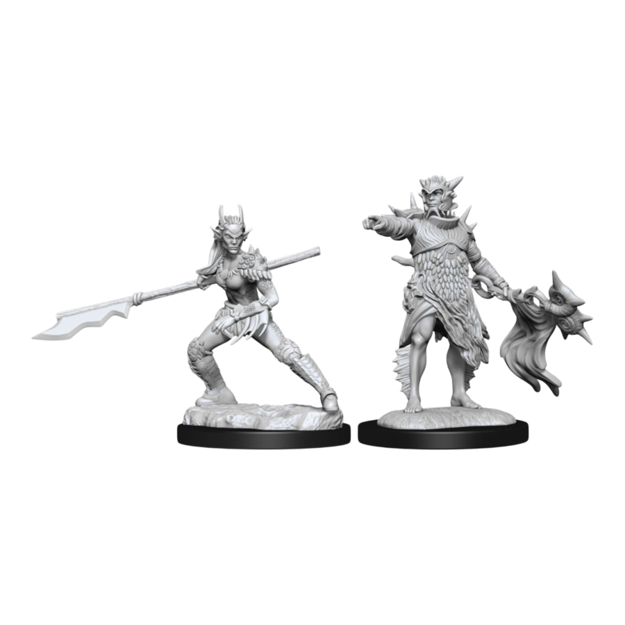 Magic the Gathering - Unpainted Miniatures: Coralhelm Commander & Halimar Wavewatch