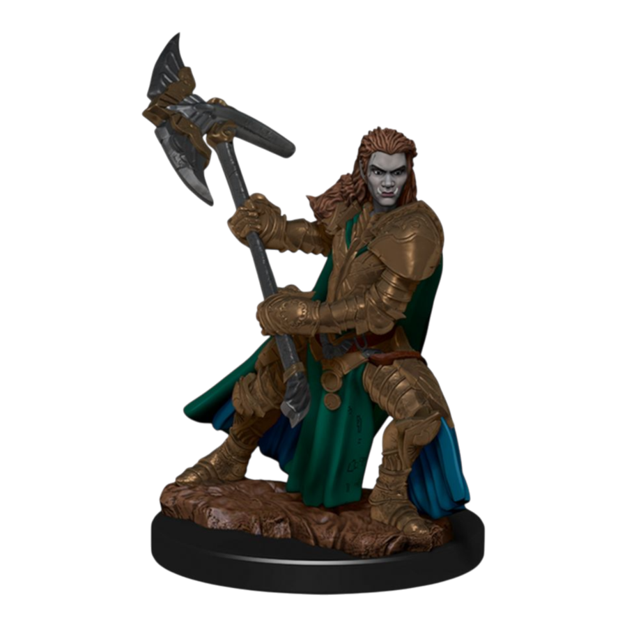 Dungeons & Dragons - Premium Half-Orc Fighter Female Miniature