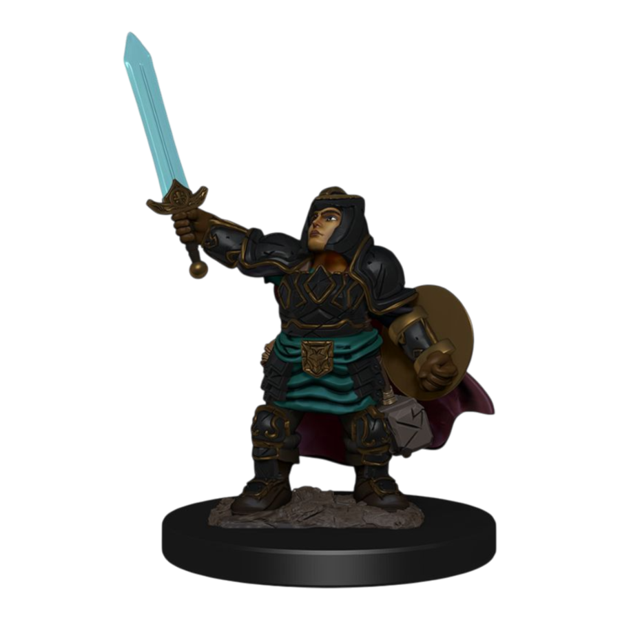 Dungeons & Dragons - Premium Dwarf Paladin Female Miniature