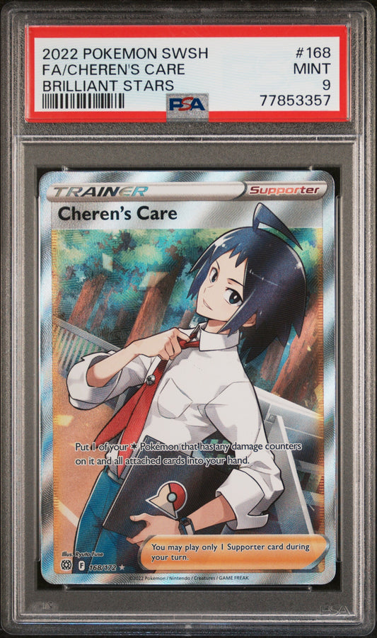 2022 Pokemon Sword & Shield Brilliant Stars 168 Fa/Cheren's Care Brilliant Stars