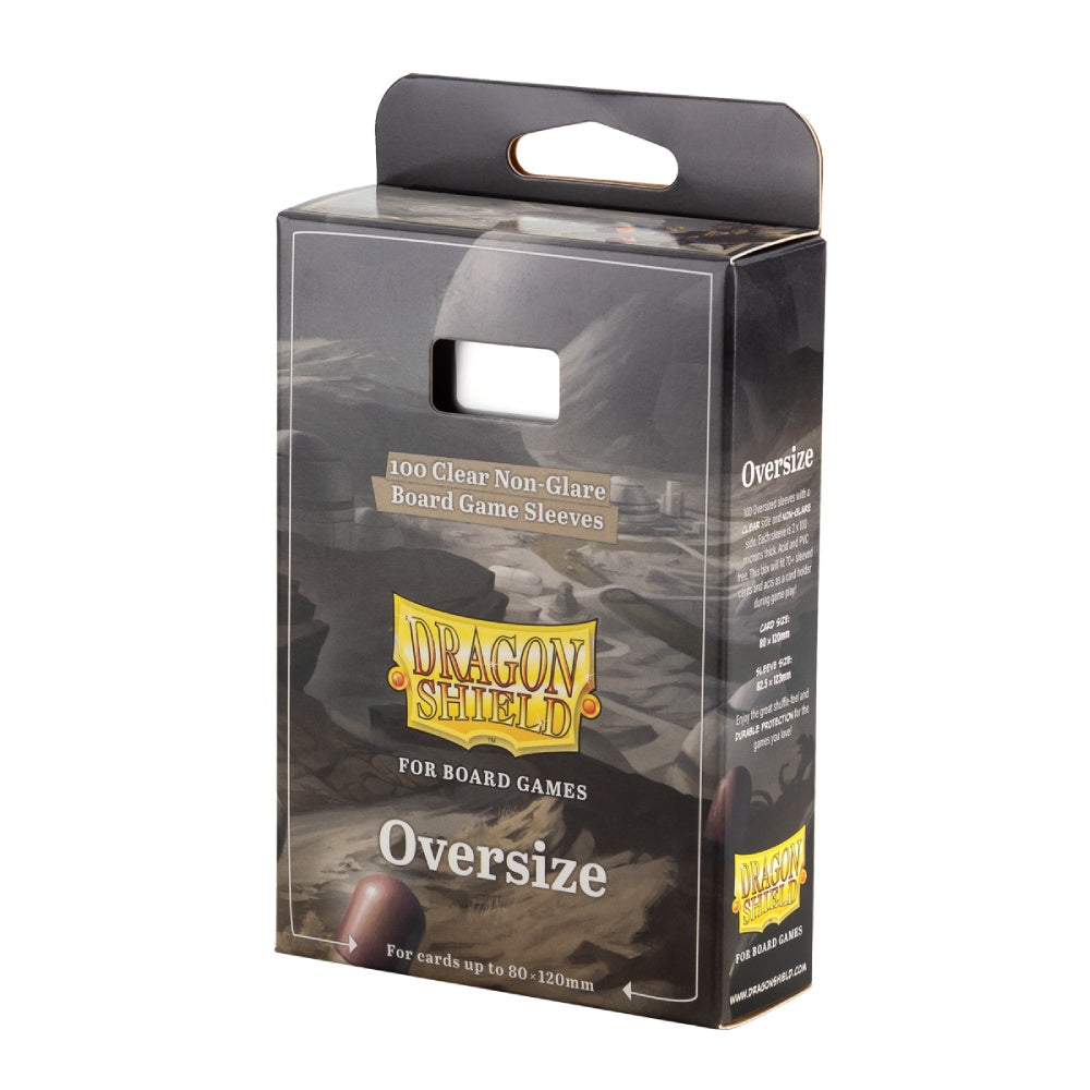 Dragon Shield: Board Game Sleeves – Clear Non-Glare – Oversize