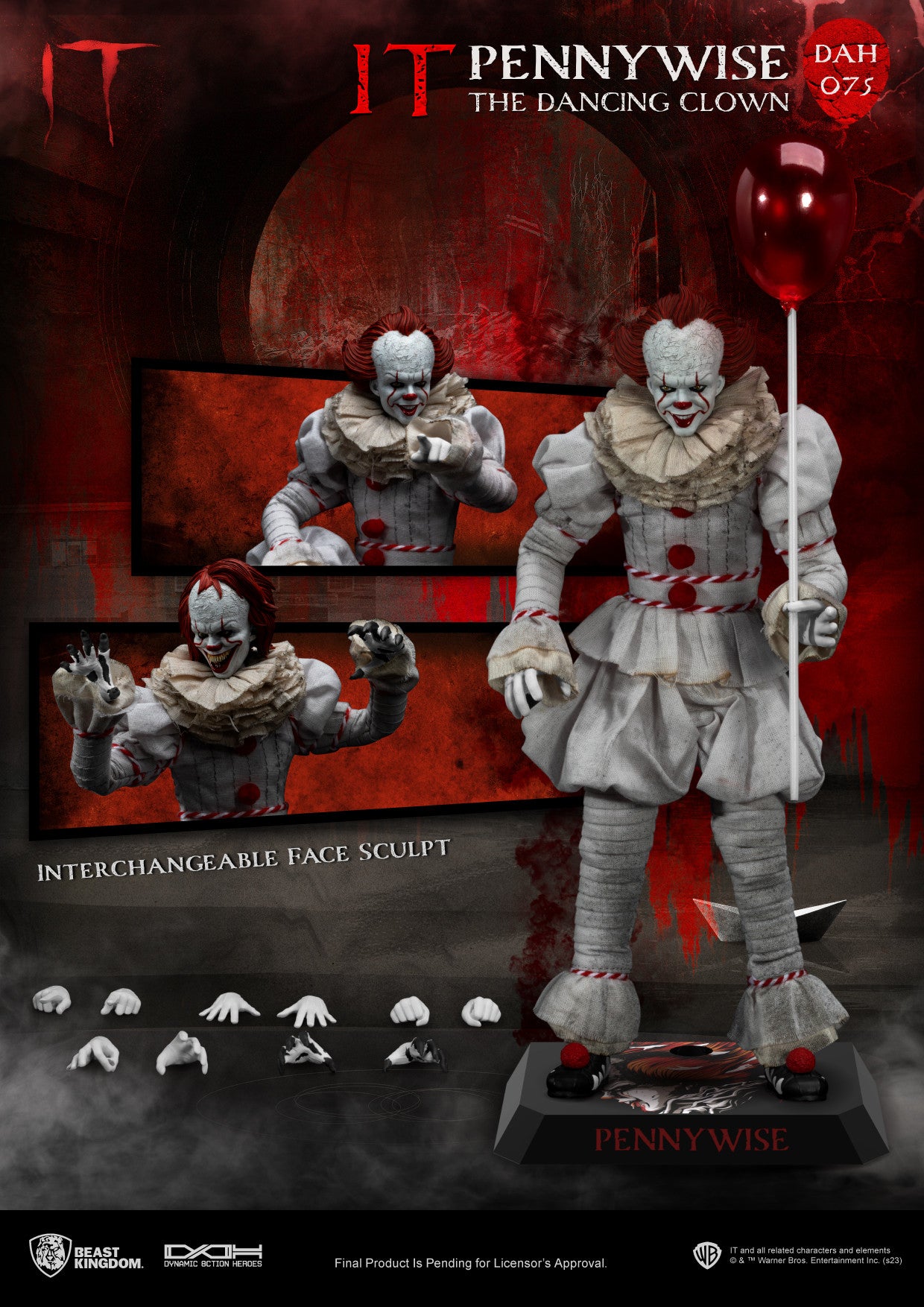 Beast Kingdom Dynamic Action Heroes IT Pennywise