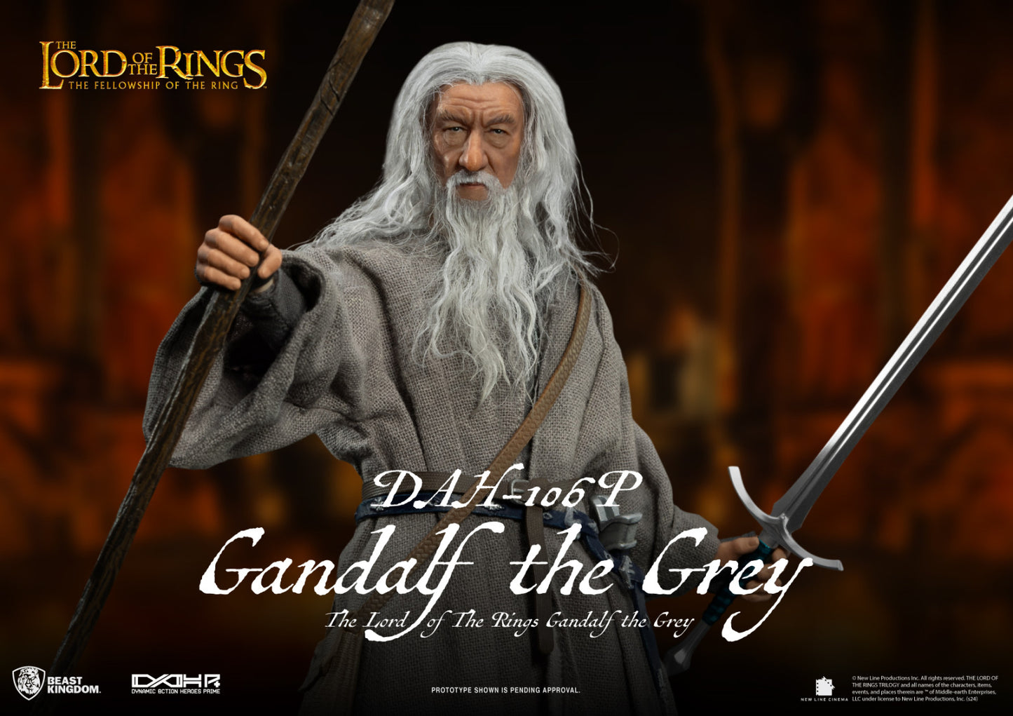 Beast Kingdom Dynamic Action Heroes The Lord of the Rings Gandalf the Grey