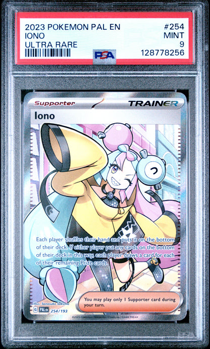 2023 Pokemon Pal En-Paldea Evolved 254 Iono Ultra Rare - PSA 9
