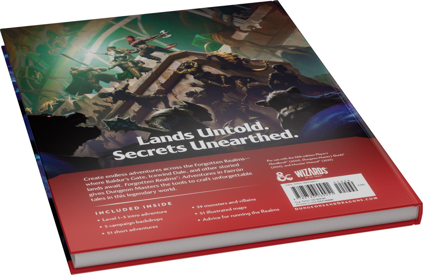 D&D Dungeons & Dragons Forgotten Realms Adventures in Faerun Hardcover