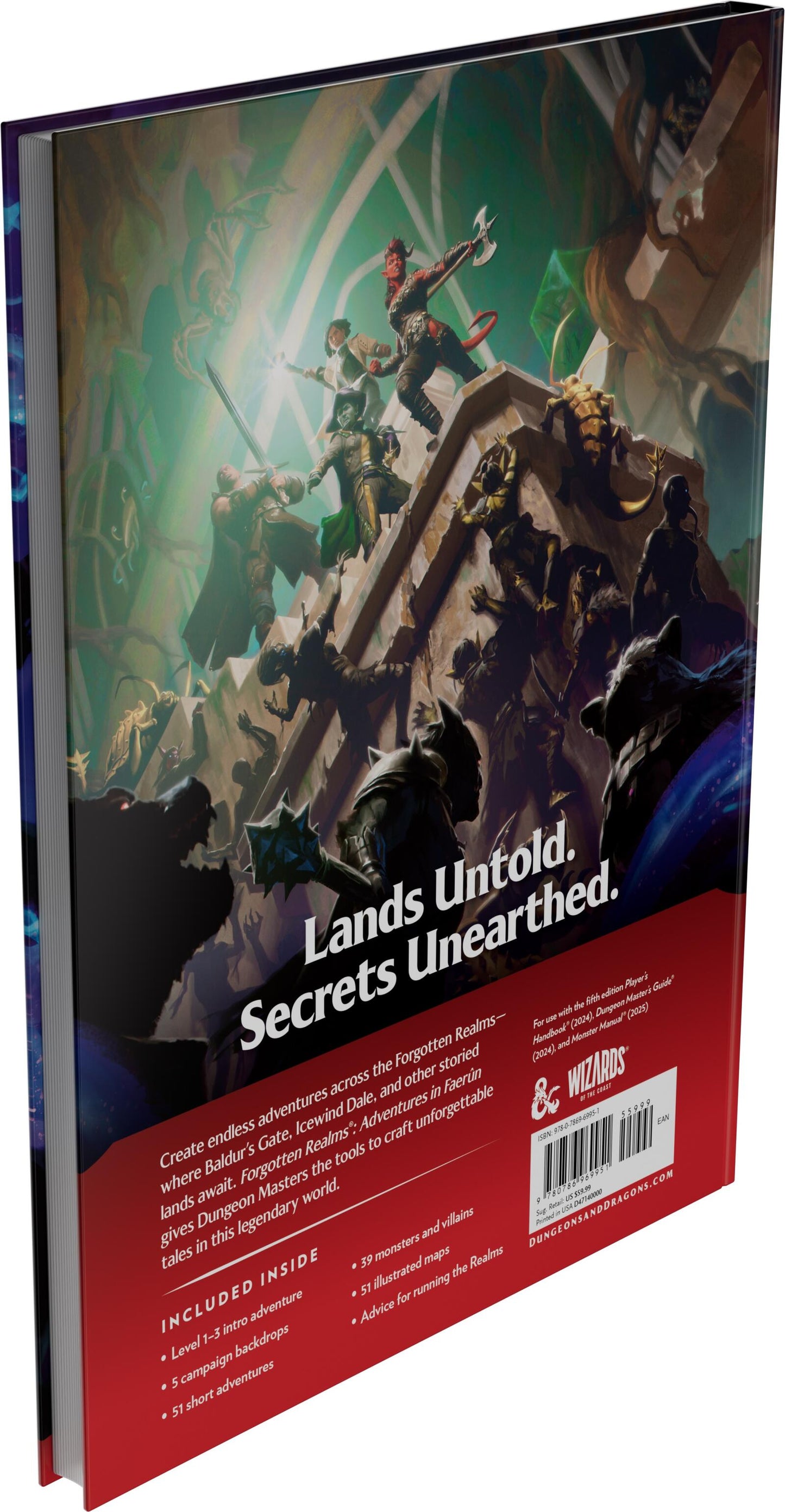 D&D Dungeons & Dragons Forgotten Realms Adventures in Faerun Hardcover