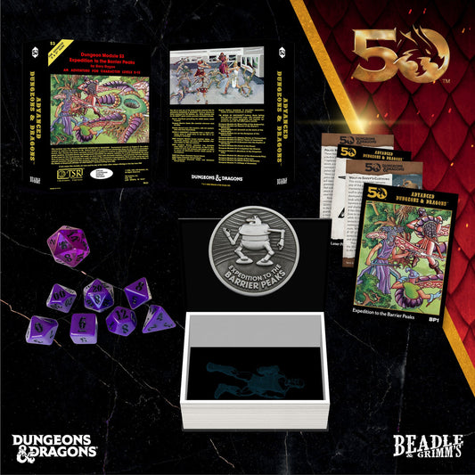 Beadle & Grimm's Classic Module Collection Expedition to Barrier Peaks Dice & Accessories Set D&D 50