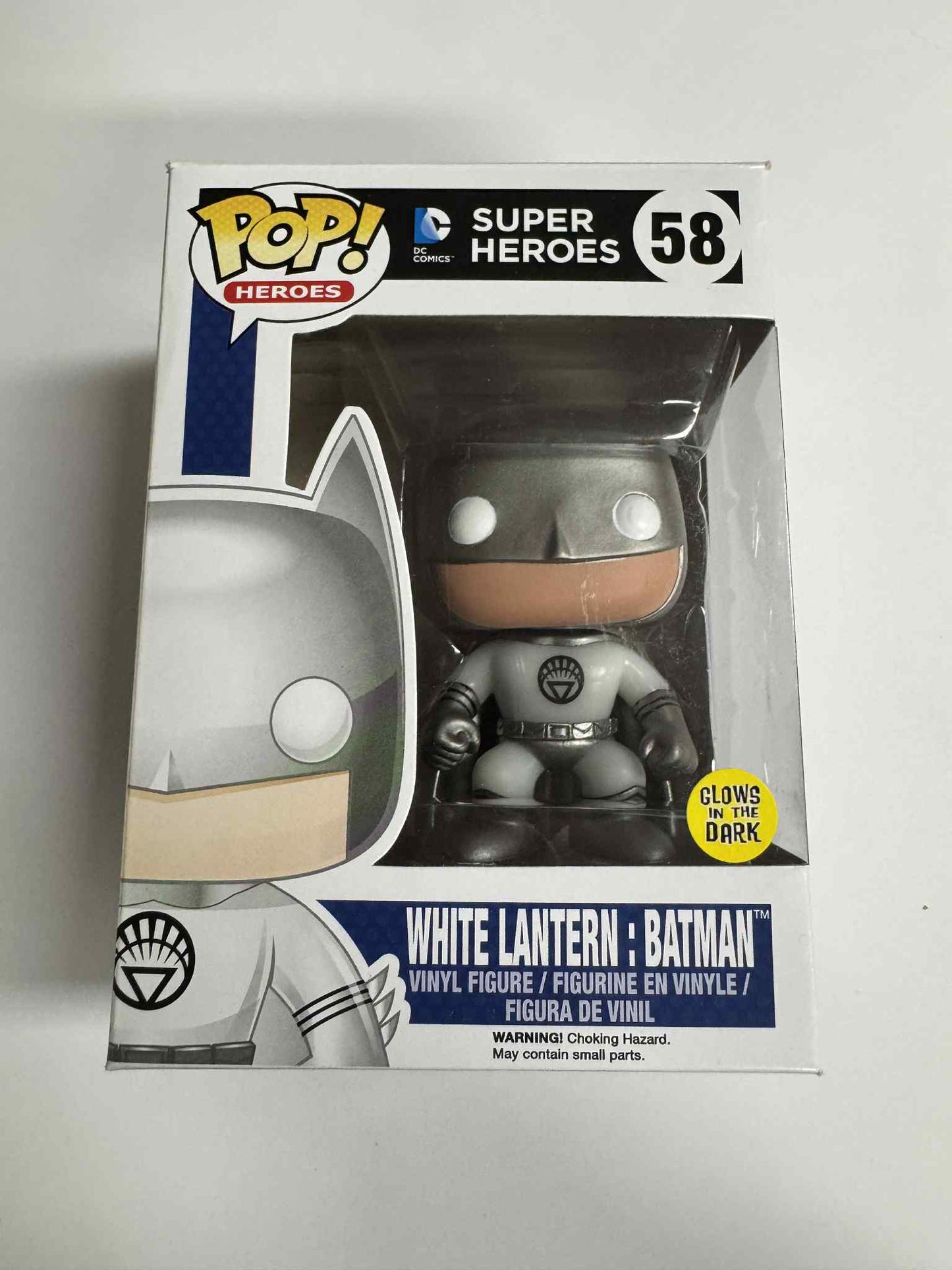 DC Super Heroes - White Lantern:Batman Glow In The Dark Pop! Vinyl #58