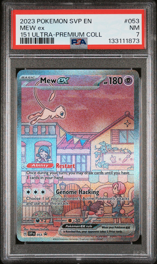 2023 Pokemon Svp En-Sv Black Star Promo 053 Mew Ex 151 Ultra-Premium Coll - PSA 7