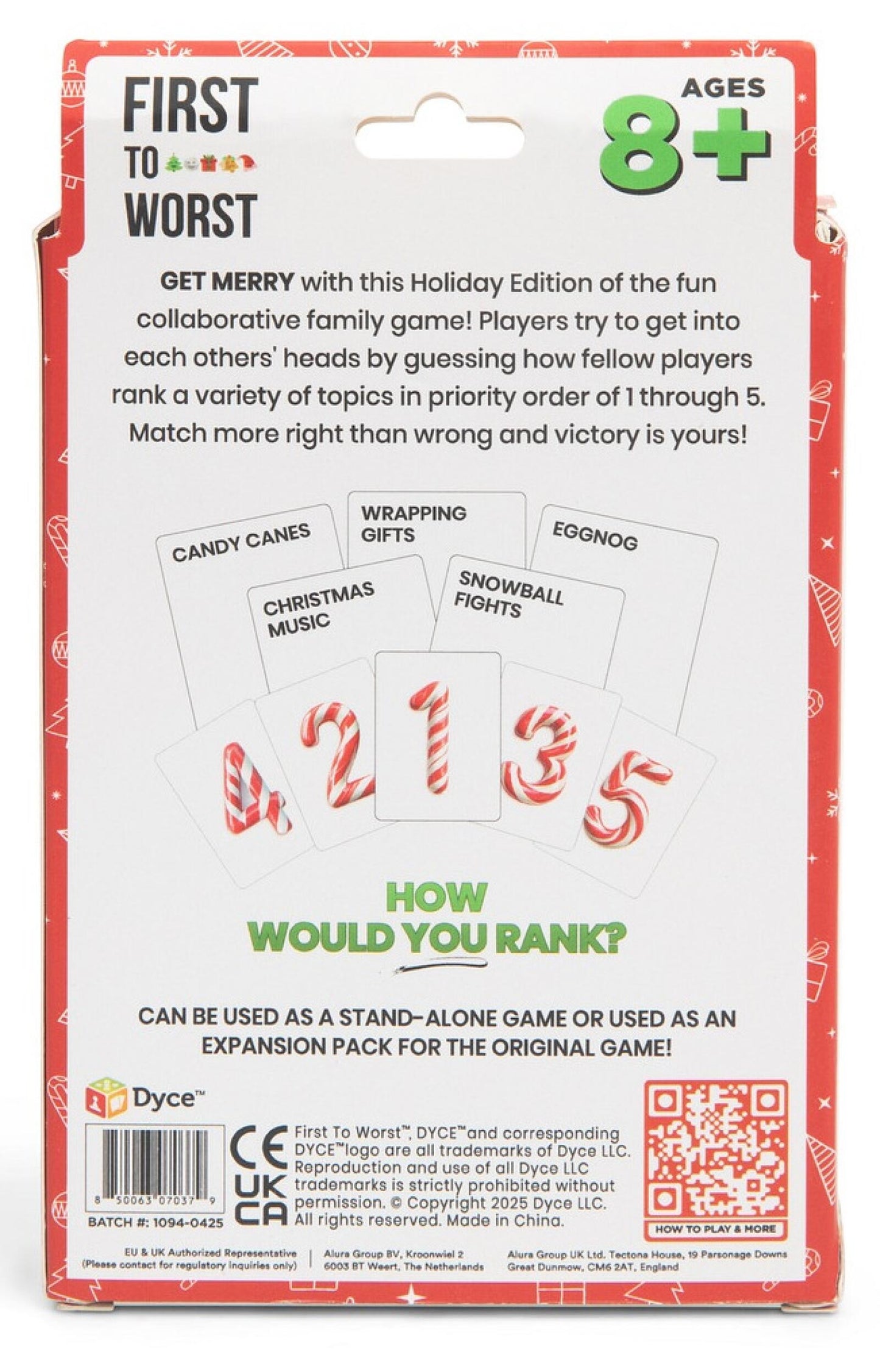 First to Worst - Holiday Edition (Tuck Box)