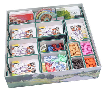 Folded Space Colour Game Inserts - Dog Park (includes space for Expansions)