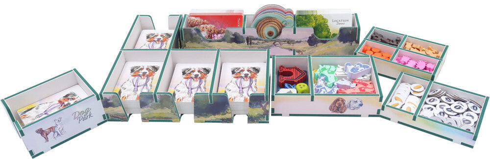 Folded Space Colour Game Inserts - Dog Park (includes space for Expansions)