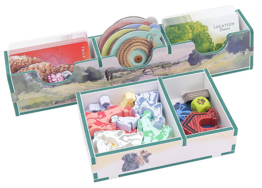 Folded Space Colour Game Inserts - Dog Park (includes space for Expansions)