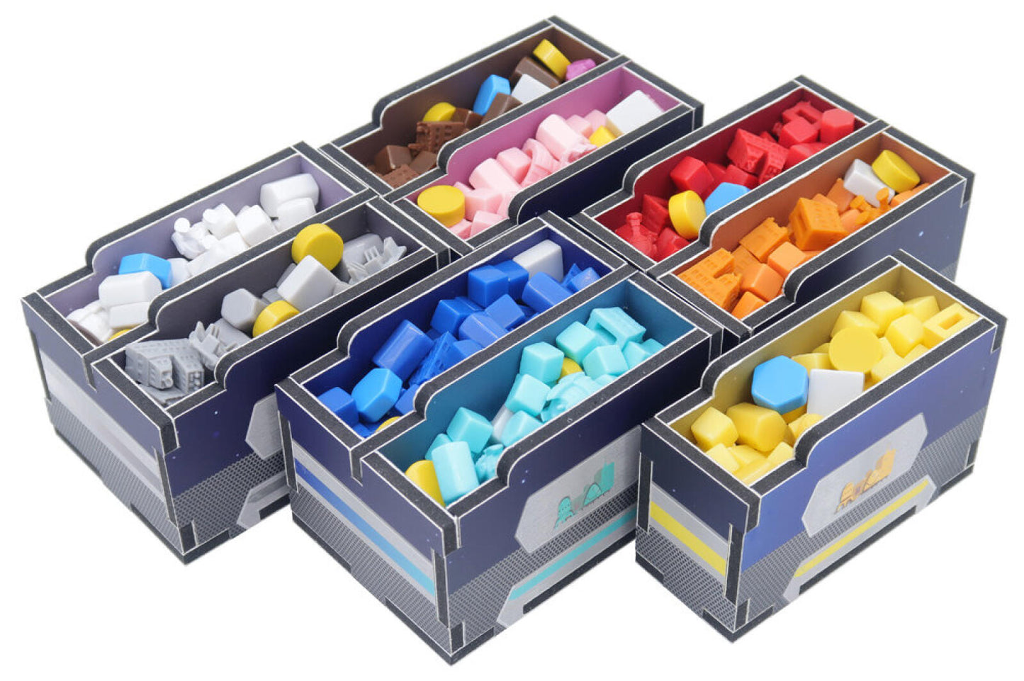 Folded Space Colour Game Inserts - Gaia Project including The Lost Fleet expansion