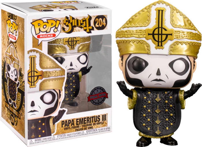 Ghost - Papa Emeritus III Metallic US Exclusive Pop! Vinyl #204