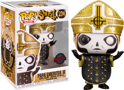 Ghost - Papa Emeritus III Metallic US Exclusive Pop! Vinyl #204