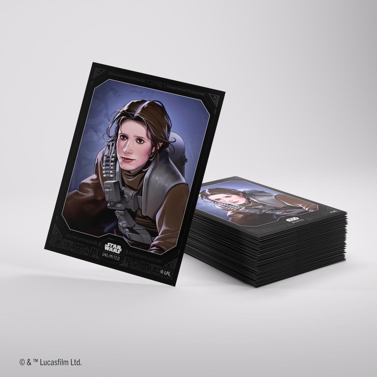 Gamegenic Star Wars Unlimited Premium Art Sleeves - Leia Organa (66mm x 92mm) (62 Sleeves Per Pack)