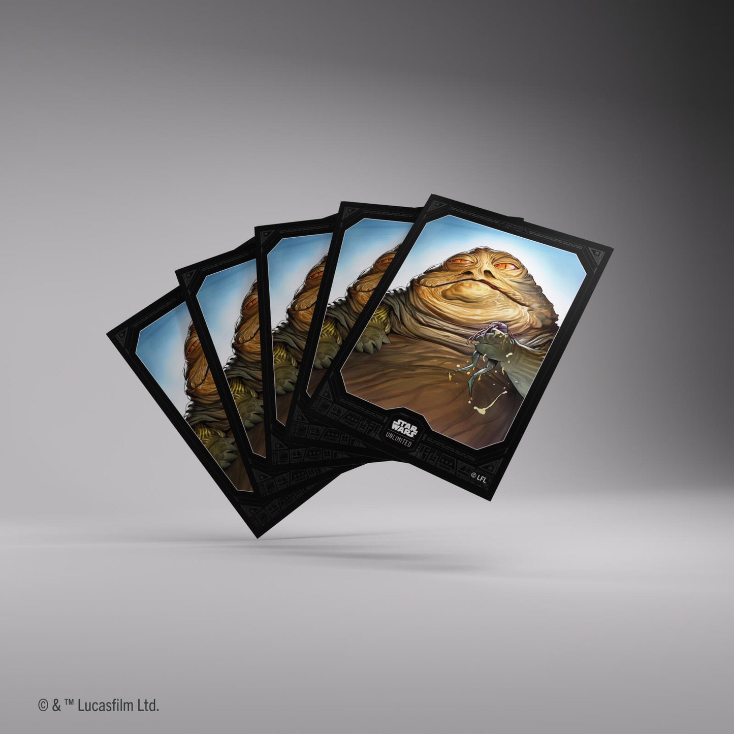 Gamegenic Star Wars Unlimited Premium Art Sleeves - Jabba the Hutt (66mm x 92mm) (62 Sleeves Per Pack)